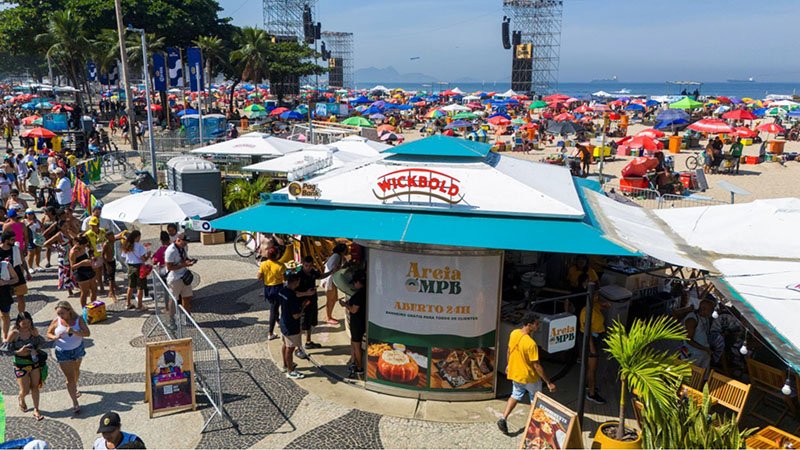 Wickbold ativa quiosque temático em Copacabana com experiência de marca durante período de grande fluxo na orla